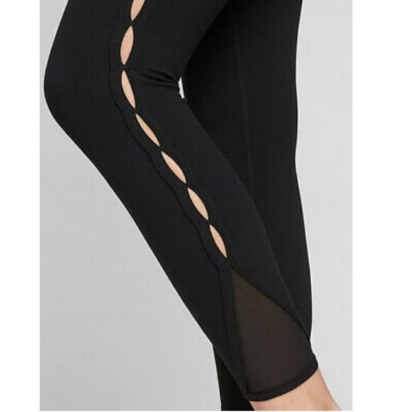 Athleta| High Rise Peekaboo‎ 7/8 Tight in Black, Legging #869241 - Picture 9 of 13